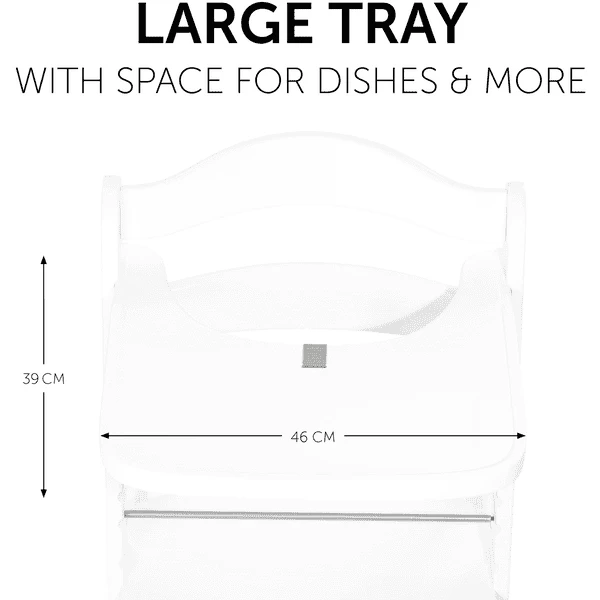 Hauck Alpha Vassoio In Legno, Bianco 7 Hauck Alpha Vassoio In Legno, Bianco - immagine 5