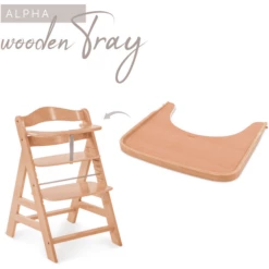 Hauck Alpha Vassoio In Legno, Colore Naturale -Negozio online Pink Or Blue hauck alpha vassoio in legno colore naturale a299948 2