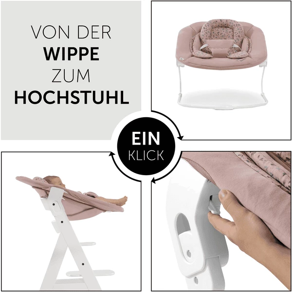 Hauck Attacco Per Bambini Alpha Sdraietta 2in1 Bambi Rose 7 Hauck Attacco Per Bambini Alpha Sdraietta 2in1 Bambi Rose - immagine 5