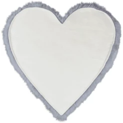 Heitmann Tappeto Da Gioco In Vello Di Agnello, Cuore/grigio -Negozio online Pink Or Blue heitmann tappeto da gioco in vello di agnello cuore grigio a392692 1
