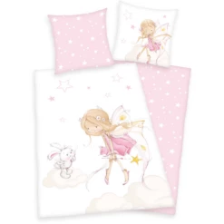 HERDING Biancheria Da Letto In Flanella Little Fairy 135 X 200 Cm -Negozio online Pink Or Blue herding biancheria da letto in flanella little fairy 135 x 200 cm a388601 4