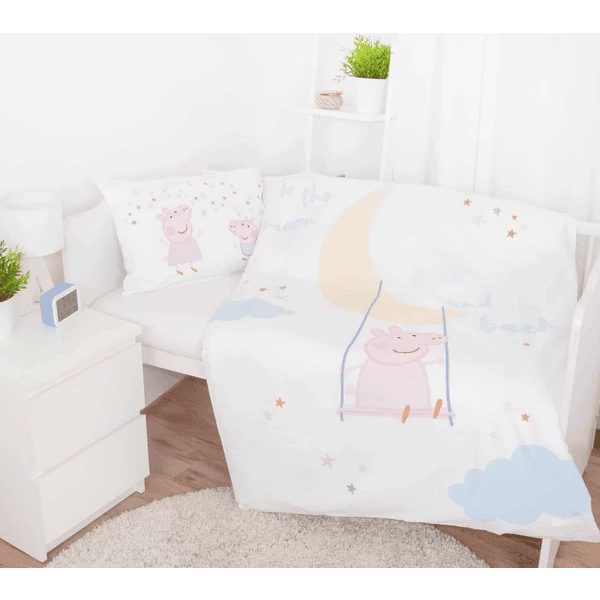 HERDING Biancheria Da Letto In Flanella Peppa Pig 100 X 135 Cm 6 HERDING Biancheria Da Letto In Flanella Peppa Pig 100 X 135 Cm - immagine 4