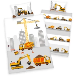 HERDING Biancheria Da Letto Jana Veicoli Da Cantiere 100 X 135 Cm -Negozio online Pink Or Blue herding biancheria da letto jana veicoli da cantiere 100 x 135 cm a208693 2