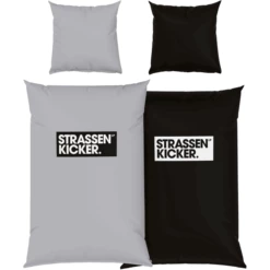 HERDING Biancheria Da Letto Street Kicker Grigio-nero 155 X 220 Cm