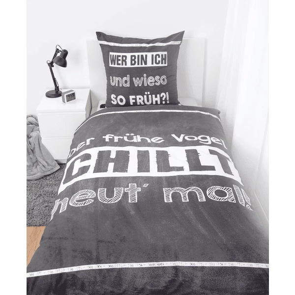 HERDING Detti Sulla Biancheria Da Letto "Chi è Mattiniero..." 135 X 200 Cm 6 HERDING Detti Sulla Biancheria Da Letto "Chi è Mattiniero..." 135 X 200 Cm - immagine 4