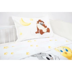 HERDING Lenzuola Baby Looney Tunes 100 X 135 Cm -Negozio online Pink Or Blue herding lenzuola baby looney tunes 100 x 135 cm a360532 1