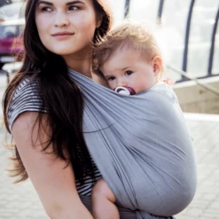 Hoppediz Fascia Porta Bebè Ultralight Hamburg Graphit (5,40 M) -Negozio online Pink Or Blue hoppediz fascia porta bebe ultralight hamburg graphit 5 40 m a227809 4