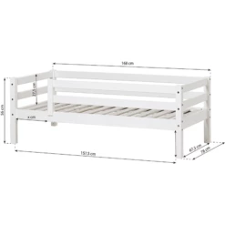 Hoppekids Junior Letto Basic Bianco 70 X 160 Cm Con Protezione Anticaduta -Negozio online Pink Or Blue hoppekids junior letto basic bianco 70 x 160 cm con protezione anticaduta a304931 2