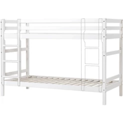 Hoppekids Letto A Castello Basic 90 X 200 Cm Bianco -Negozio online Pink Or Blue hoppekids letto a castello basic 90 x 200 cm bianco a305519 1