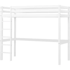 Hoppekids Letto A Soppalco Basic 90 X 200 Cm Bianco