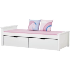 Hoppekids Maja Deluxe Sofa Bed 90 X 200 Cm Rete A Doghe Bianche 1 Centrale E 1 Basso Fine Letto -Negozio online Pink Or Blue hoppekids maja deluxe sofa bed 90 x 200 cm rete a doghe bianche 1 centrale e 1 basso fine letto a305064 4