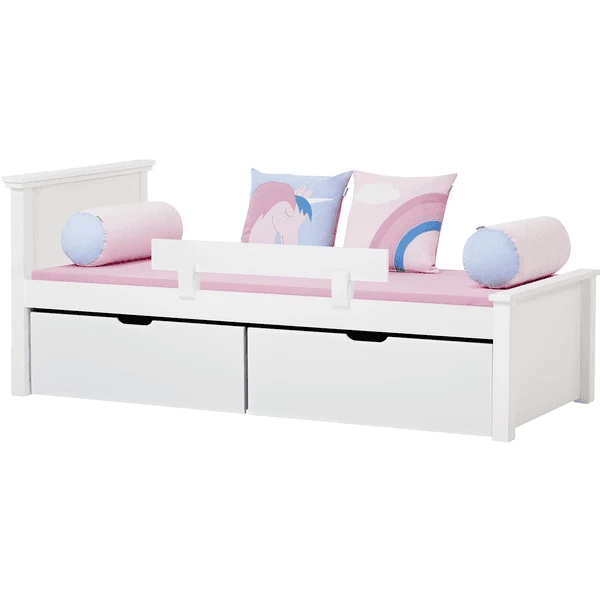 Hoppekids Maja Deluxe Sofa Bed 90 X 200 Cm Rete A Doghe Bianche 1 Letto Alto E 1 Basso 6 Hoppekids Maja Deluxe Sofa Bed 90 X 200 Cm Rete A Doghe Bianche 1 Letto Alto E 1 Basso - immagine 4