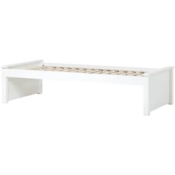 Hoppekids Maja Deluxe Sofa Bed 90 X 200 Cm Rete A Doghe Bianco 2 Estremità Del Letto Basso