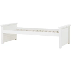 Hoppekids Maja Deluxe Sofa Bed 90 X 200 Cm Roll-Up Grille White 2 Middle Bed End