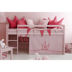 Hoppekids Mezzo Letto A Soppalco Basic Rosa Pallido 90 X 200 Cm -Negozio online Pink Or Blue hoppekids mezzo letto a soppalco basic rosa pallido 90 x 200 cm a305444 4