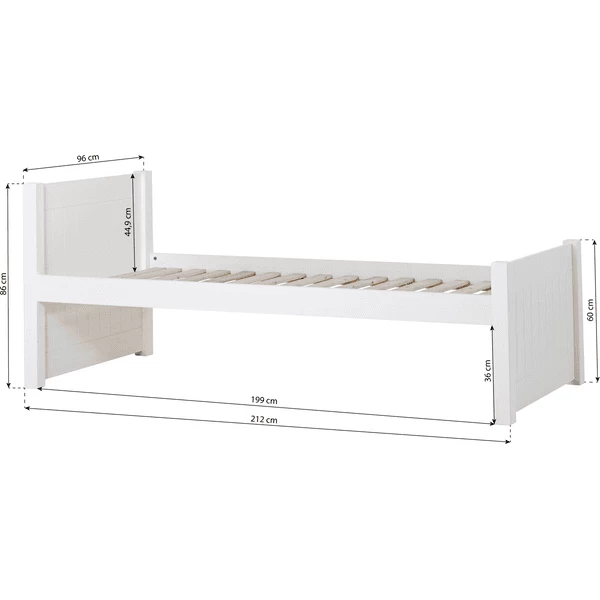 Hoppekids Noah Deluxe Sofa Bed 90 X 200 Cm Roll-Up Grille Bianco 1 Alto E 1 Medio Fine Letto 6 Hoppekids Noah Deluxe Sofa Bed 90 X 200 Cm Roll-Up Grille Bianco 1 Alto E 1 Medio Fine Letto - immagine 4