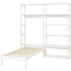 Hoppekids Set Di Scaffali Storey Con 8 Scaffali E Letto Singolo 70 X 160 Cm