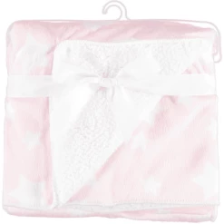 HÜTTE & CO Coperta In Pile, Stars Pink 75x100 Cm -Negozio online Pink Or Blue huette co coperta in pile stars pink 75x100 cm a246074 2