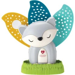 Infantino Luce Notturna E Calmante Musicale 2 In 1, Grigio Fox