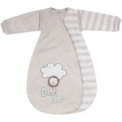 JACKY Sacco A Pelo 60g Imbottito Maniche Staccabili LITTLE LION Beige-lungo/anellato