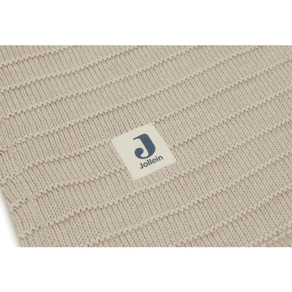 Jollein Coperta Cuddle Cot 100x150cm In Maglia Pura Nougat/ Velvet 6 Jollein Coperta Cuddle Cot 100x150cm In Maglia Pura Nougat/ Velvet - immagine 4