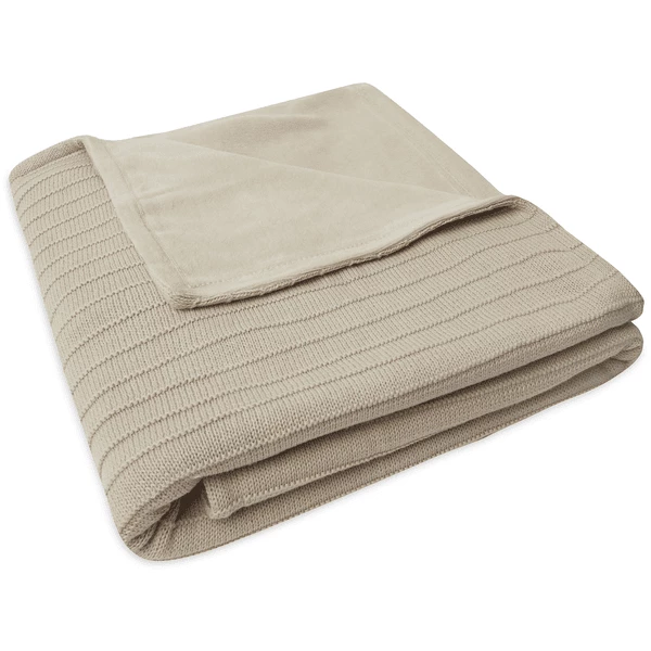 Jollein Coperta Cuddle Cot 100x150cm In Maglia Pura Nougat/ Velvet 7 Jollein Coperta Cuddle Cot 100x150cm In Maglia Pura Nougat/ Velvet - immagine 5