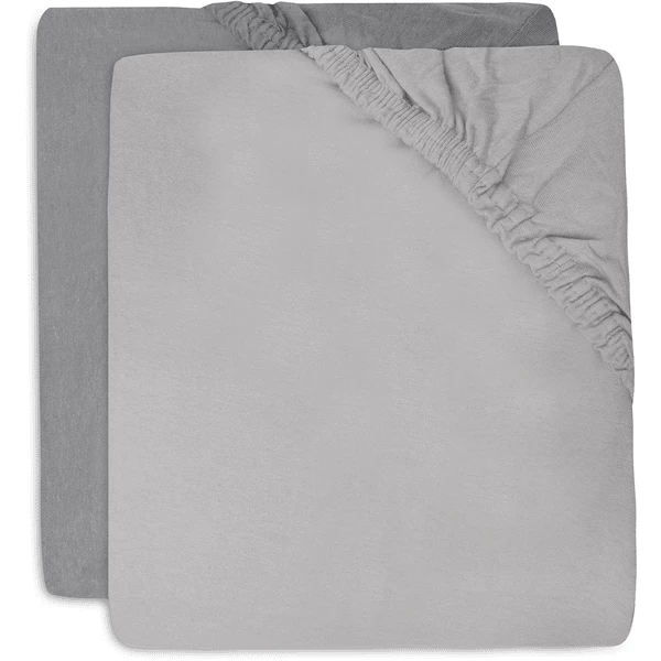 Jollein Lenzuolo A Soffietto Jersey 60x120cm Confezione Da 2 Grigio Morbido 3 Jollein Lenzuolo A Soffietto Jersey 60x120cm Confezione Da 2 Grigio Morbido