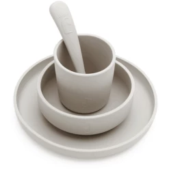 Jollein Set Piatti In Silicone, Nougat