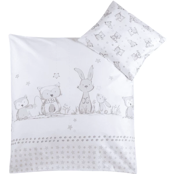 JULIUS ZÖLLNER Biancheria Da Letto 80/80cm Coniglio E Gufo Pastello 4 JULIUS ZÖLLNER Biancheria Da Letto 80/80cm Coniglio E Gufo Pastello - immagine 2