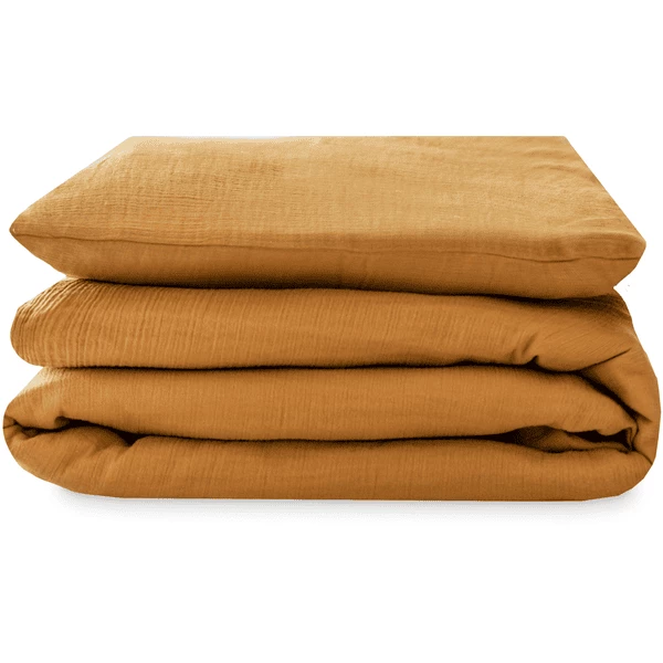 JULIUS ZÖLLNER Biancheria Da Letto In Mussola Cannella 80 X 80 Cm 4 JULIUS ZÖLLNER Biancheria Da Letto In Mussola Cannella 80 X 80 Cm - immagine 2