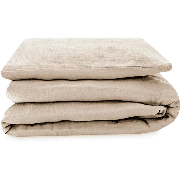 JULIUS ZÖLLNER Biancheria Da Letto In Mussola Sand 80 X 80 Cm 4 JULIUS ZÖLLNER Biancheria Da Letto In Mussola Sand 80 X 80 Cm - immagine 2