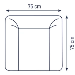 JULIUS ZÖLLNER Fasciatoio Softy Uni Grigio Chiaro 75 X 75 Cm -Negozio online Pink Or Blue julius zoellner fasciatoio softy uni grigio chiaro 75 x 75 cm a302462 4