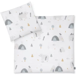 JULIUS ZÖLLNER Lenzuola In Jersey Mountain Bear 80 X 80 Cm