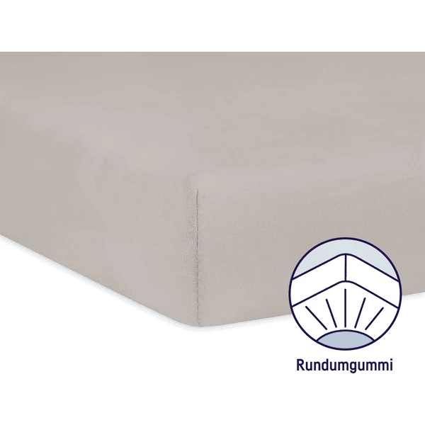 JULIUS ZÖLLNER Lenzuolo In Jersey Con Angoli, Taupe 70 X 140 Cm 7 JULIUS ZÖLLNER Lenzuolo In Jersey Con Angoli, Taupe 70 X 140 Cm - immagine 5