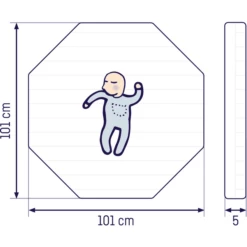 JULIUS ZÖLLNER Materassino Activity Ottagono 101 X 101 Cm 11 JULIUS ZÖLLNER Materassino Activity Ottagono 101 X 101 Cm -Negozio online Pink Or Blue julius zoellner materassino activity ottagono 101 x 101 cm a238940 4