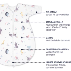 JULIUS ZÖLLNER Sacco A Pelo Invernale In Jersey Stary -Negozio online Pink Or Blue julius zoellner sacco a pelo invernale in jersey stary a332231 4