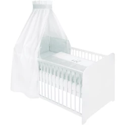 JULIUS ZÖLLNER Set Biancheria Lettino 3 Pezzi Lama/Star Menta