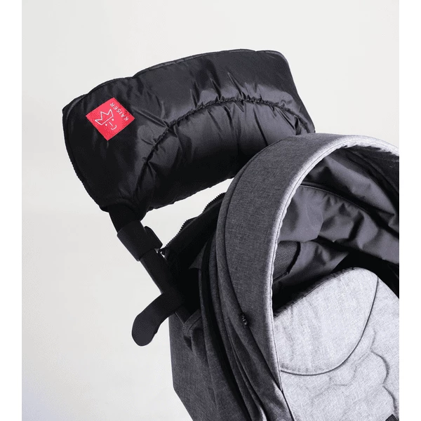 KAISER Manicotto Scaldamani Alaska Per Passeggino Nero 4 KAISER Manicotto Scaldamani Alaska Per Passeggino Nero - immagine 2