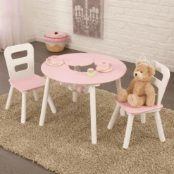 KidKraft® Tavolo Rotondo Con Due Sedie Bianco/rosa 9 KidKraft® Tavolo Rotondo Con Due Sedie Bianco/rosa -Negozio online Pink Or Blue kidkraft tavolo rotondo con due sedie bianco rosa a220355 2