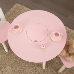 KidKraft® Tavolo Rotondo Con Due Sedie Bianco/rosa 11 KidKraft® Tavolo Rotondo Con Due Sedie Bianco/rosa -Negozio online Pink Or Blue kidkraft tavolo rotondo con due sedie bianco rosa a220355 4