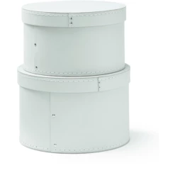 Kids Concept ® Set Di Box Di Stoccaggio Tondo Di 2, Turchese -Negozio online Pink Or Blue kids concept set di box di stoccaggio tondo di 2 turchese a291093 3