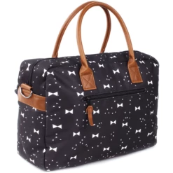 Kidzroom Borsa Fasciatoio Black And White Bows -Negozio online Pink Or Blue kidzroom borsa fasciatoio black and white bows a229155 1