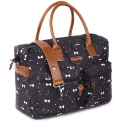 Kidzroom Borsa Fasciatoio Black And White Bows -Negozio online Pink Or Blue kidzroom borsa fasciatoio black and white bows a229155 4