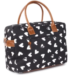 Kidzroom Borsa Fasciatoio Black And White Heart -Negozio online Pink Or Blue kidzroom borsa fasciatoio black and white heart a229162 1