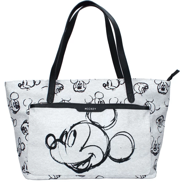 Kidzroom Shopping Borsa Mickey Mouse Something Special Grey 4 Kidzroom Shopping Borsa Mickey Mouse Something Special Grey - immagine 2