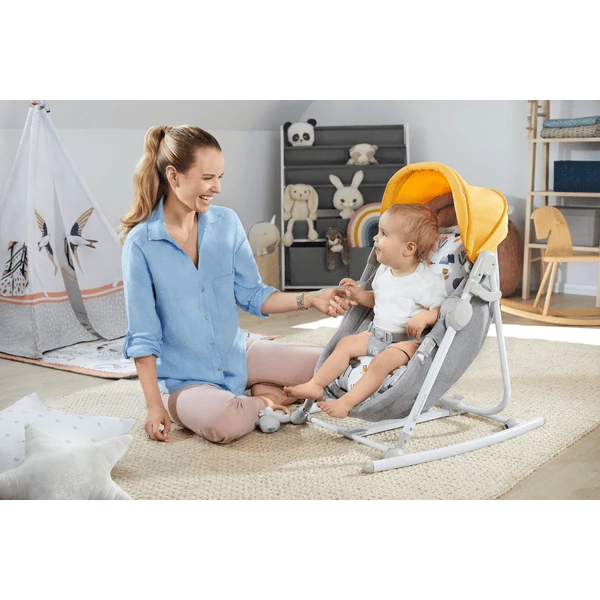 Kinderkraft 5-in-1 Culla Per Bambini Nola Grigio 4 Kinderkraft 5-in-1 Culla Per Bambini Nola Grigio - immagine 2