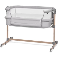 Kinderkraft Lettino Co-sleeping NESTE AIR, Grigio/color Legno 11 Kinderkraft Lettino Co-sleeping NESTE AIR, Grigio/color Legno -Negozio online Pink Or Blue kinderkraft lettino co sleeping neste air grigio color legno a384836 4