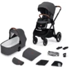 Kinderkraft Passeggino Duo EVERYDAY 2 In 1 - Grigio Scuro, Telaio Nero
