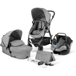 Kinderkraft Passeggino Trio 3 In 1 Moov Grey Melange