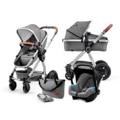 Kinderkraft Passeggino Trio 3 In 1 Veo Grey